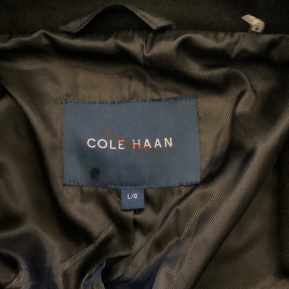 Cole Haan Mens Coat Jacket Size Large‎ Wool Blend Outerwear - Picture 9 of 10